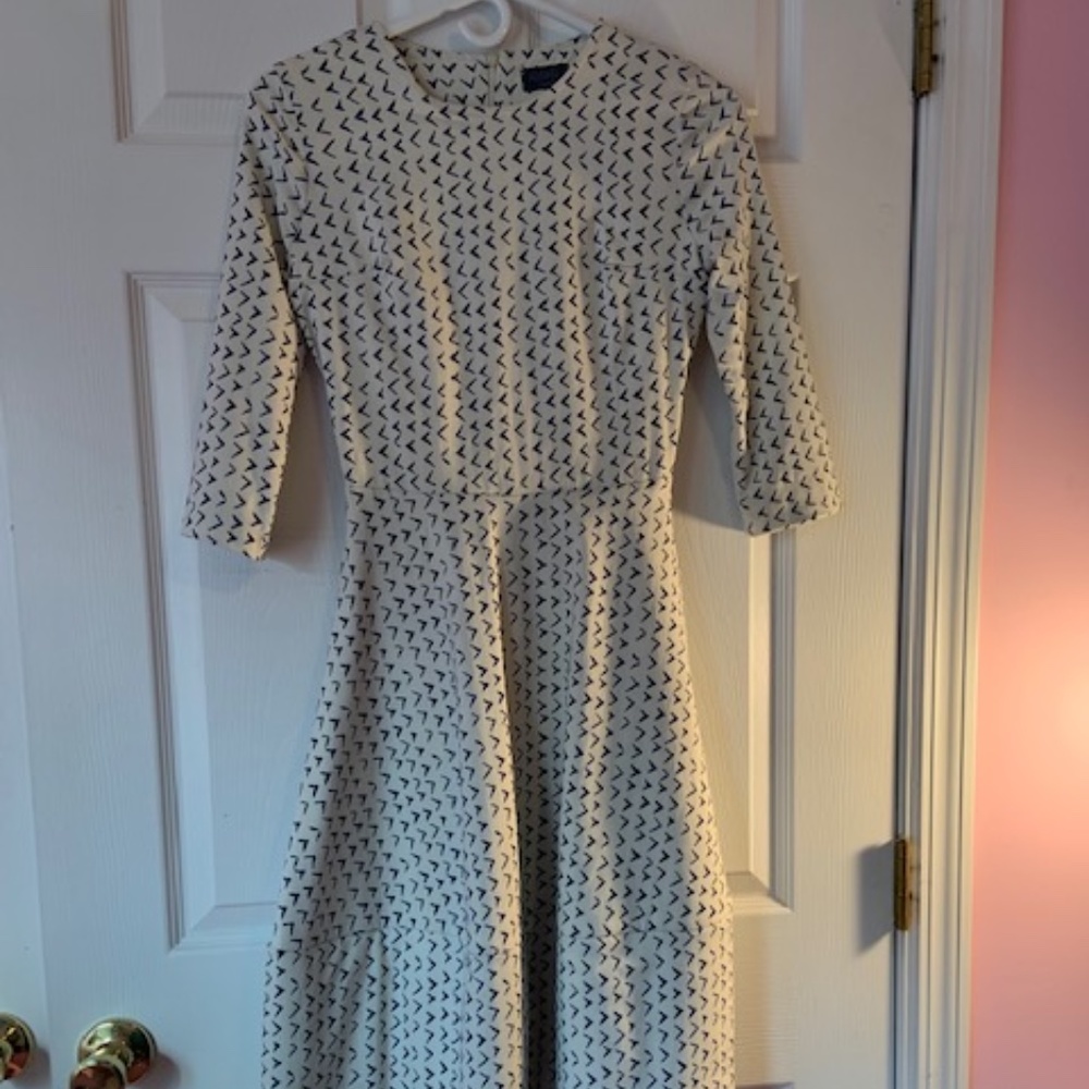 Fit & Flare Print Teen Dress